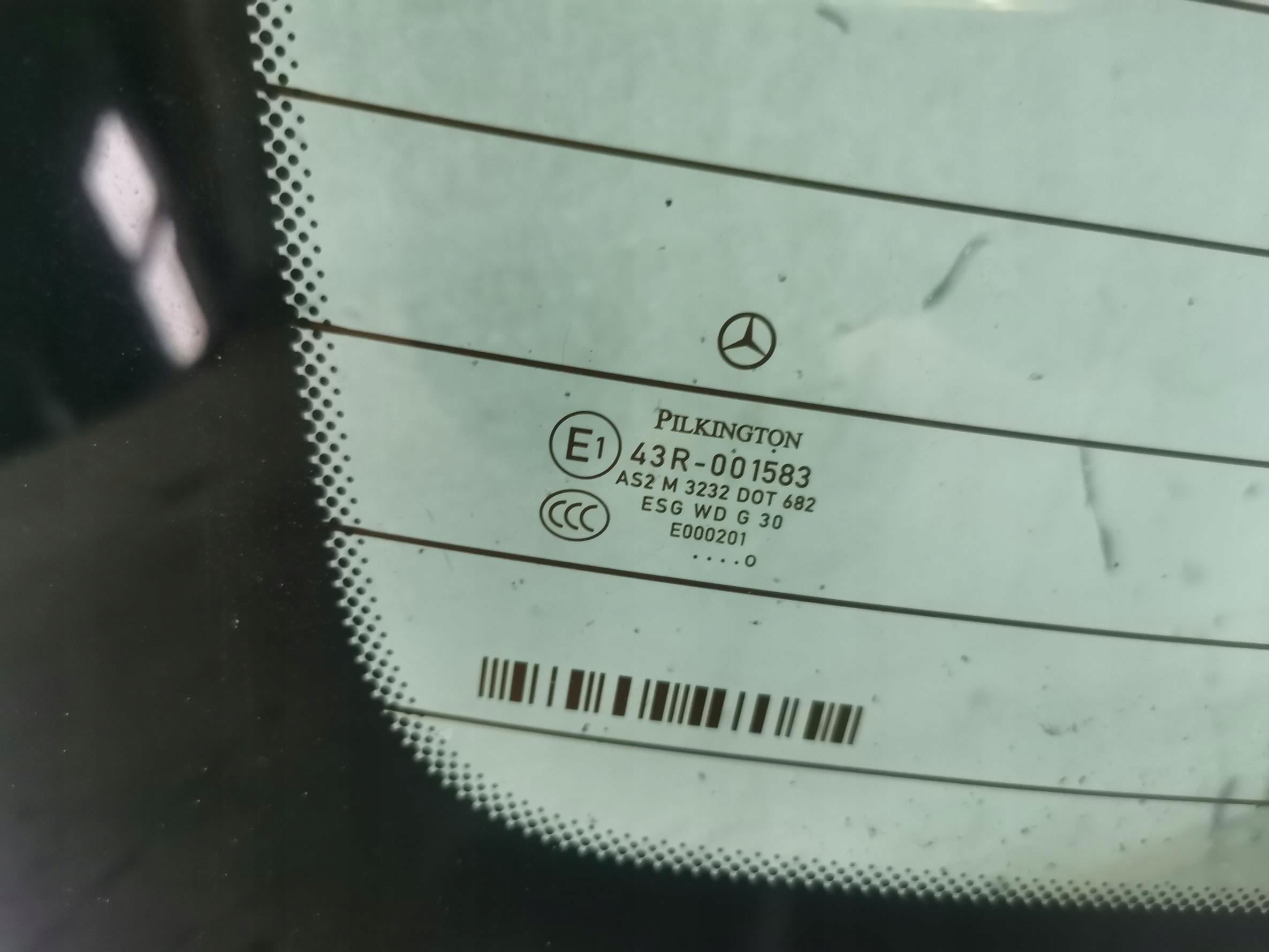window bodywork heated rear MERCEDES E-class W212 sedan 09-16