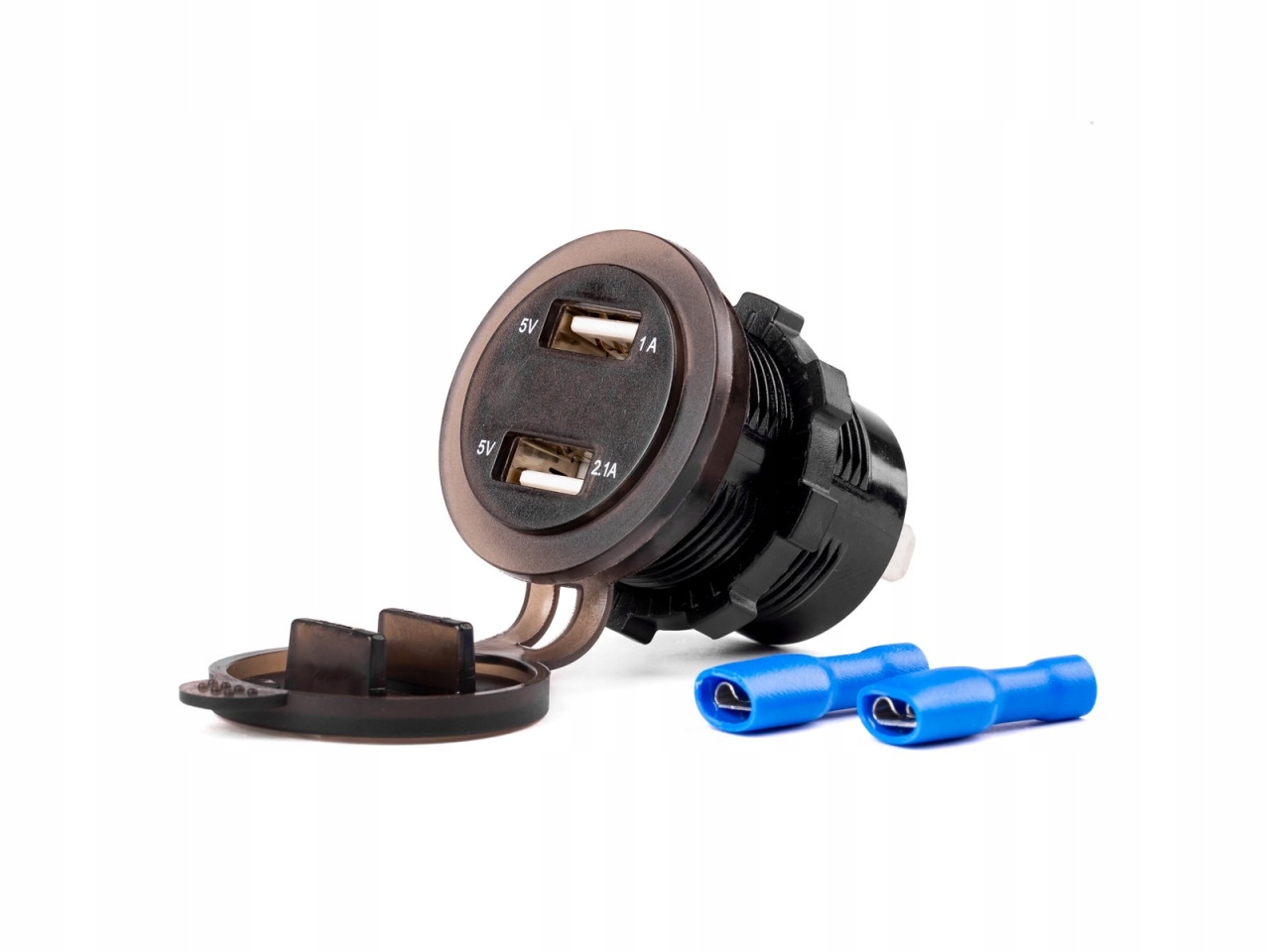 GRATISY# GNIAZDO SAMOCHODOWE ŁADOWARKA 2x USB WOLTOMIERZ