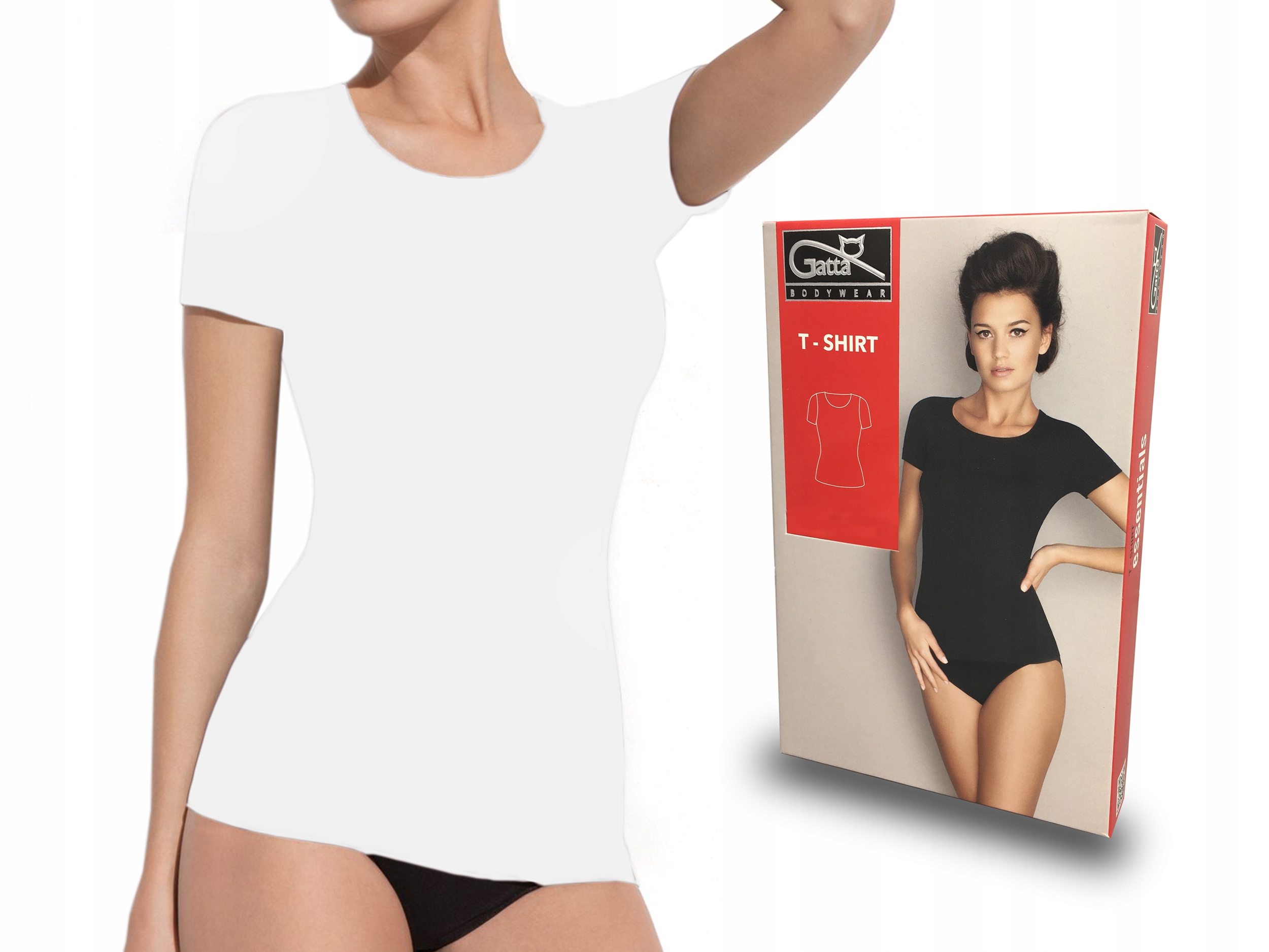 

Koszulka bezszwowa T-Shirt Gatta, biały, M