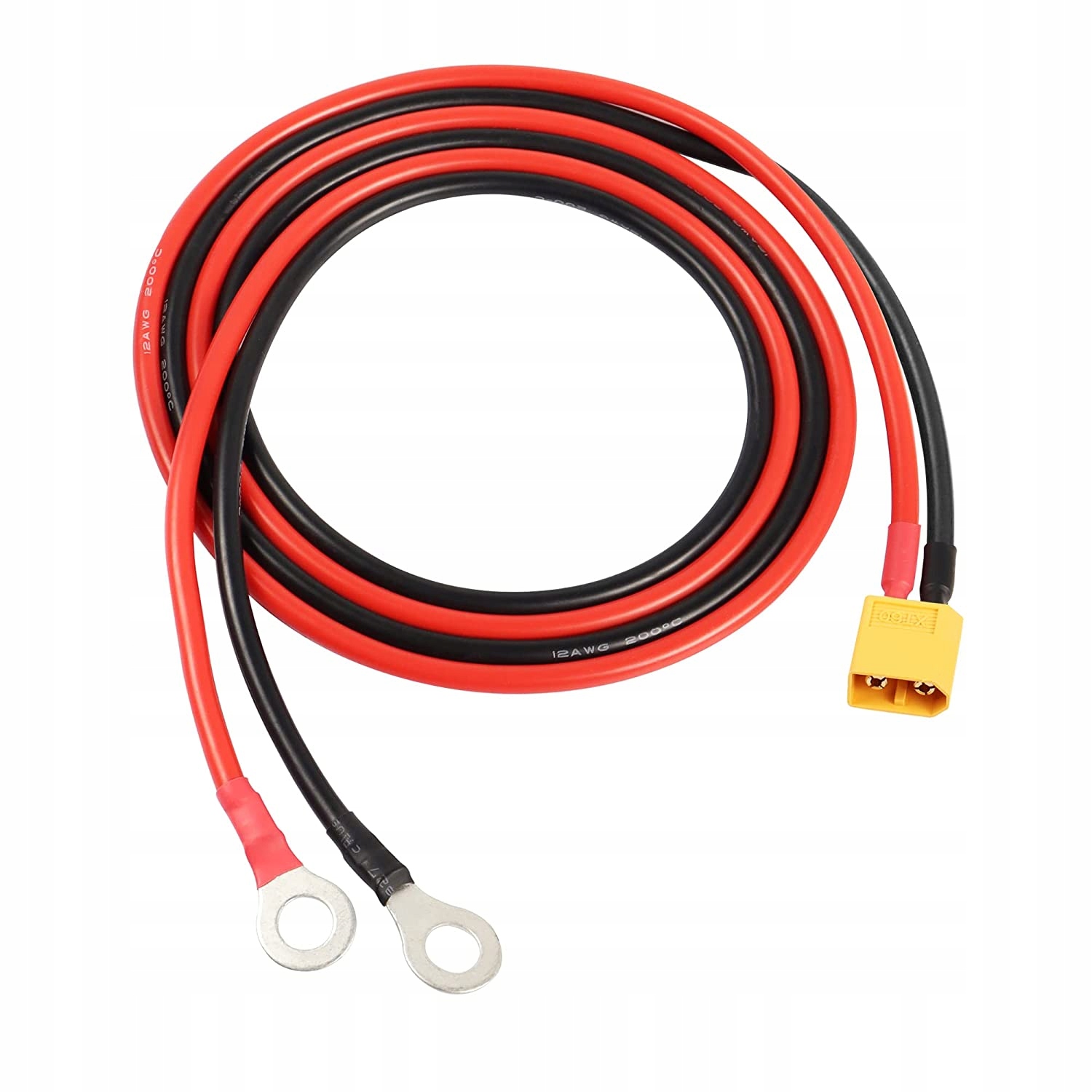 XT60 na O kroužek kabel, XT60 samec O kroužek konektor s 1 m 12AWG