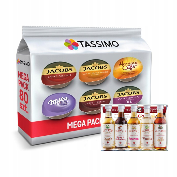 Zestaw kapsułki Tassimo mix syropy do kawy Vitoria's Cymes Barista Set