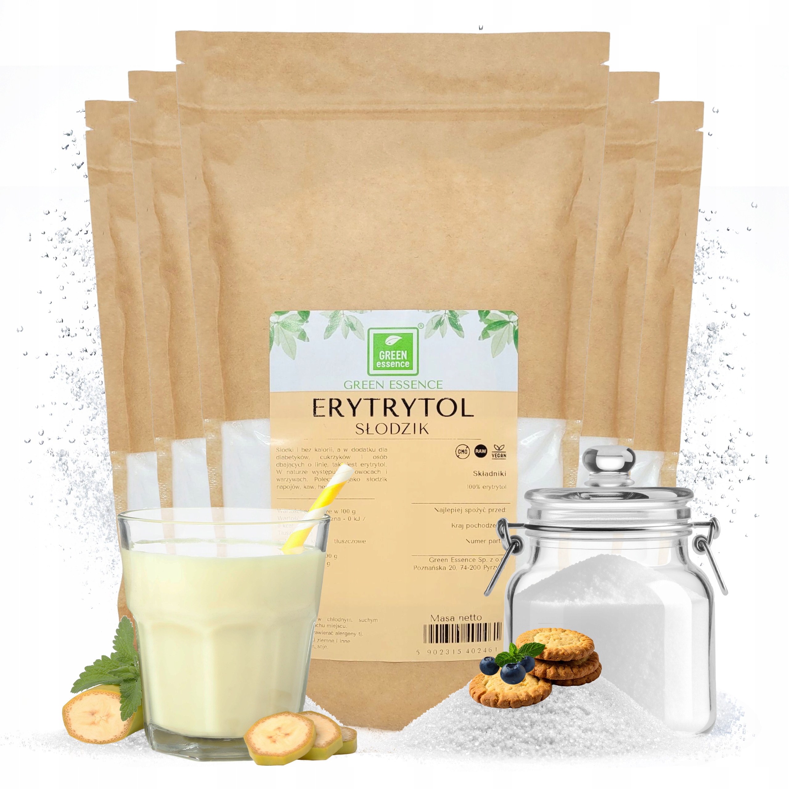 Levně Erytrytol Erytrol Sladidlo přírodní a náhrada cukru cukr 0 kalorií