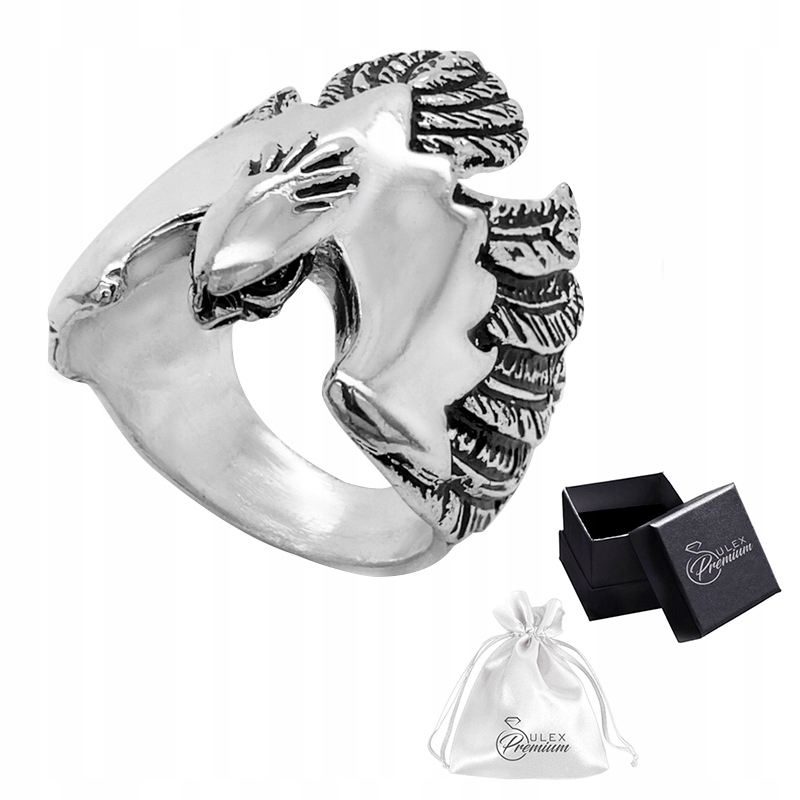 Signet stříbrný Orel Prsten s orlem stříbro ryzosti 925 vel. 20