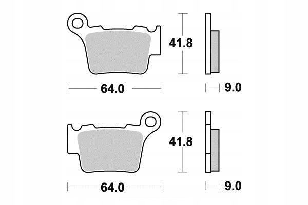 

Klocki Hamulcowe Tył Exc Smr 525 530 500 450 Sxf