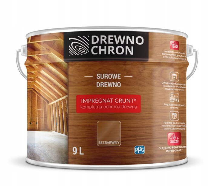 

Drewnochron Impregnat Grunt R Bezbarwny, 2,5L