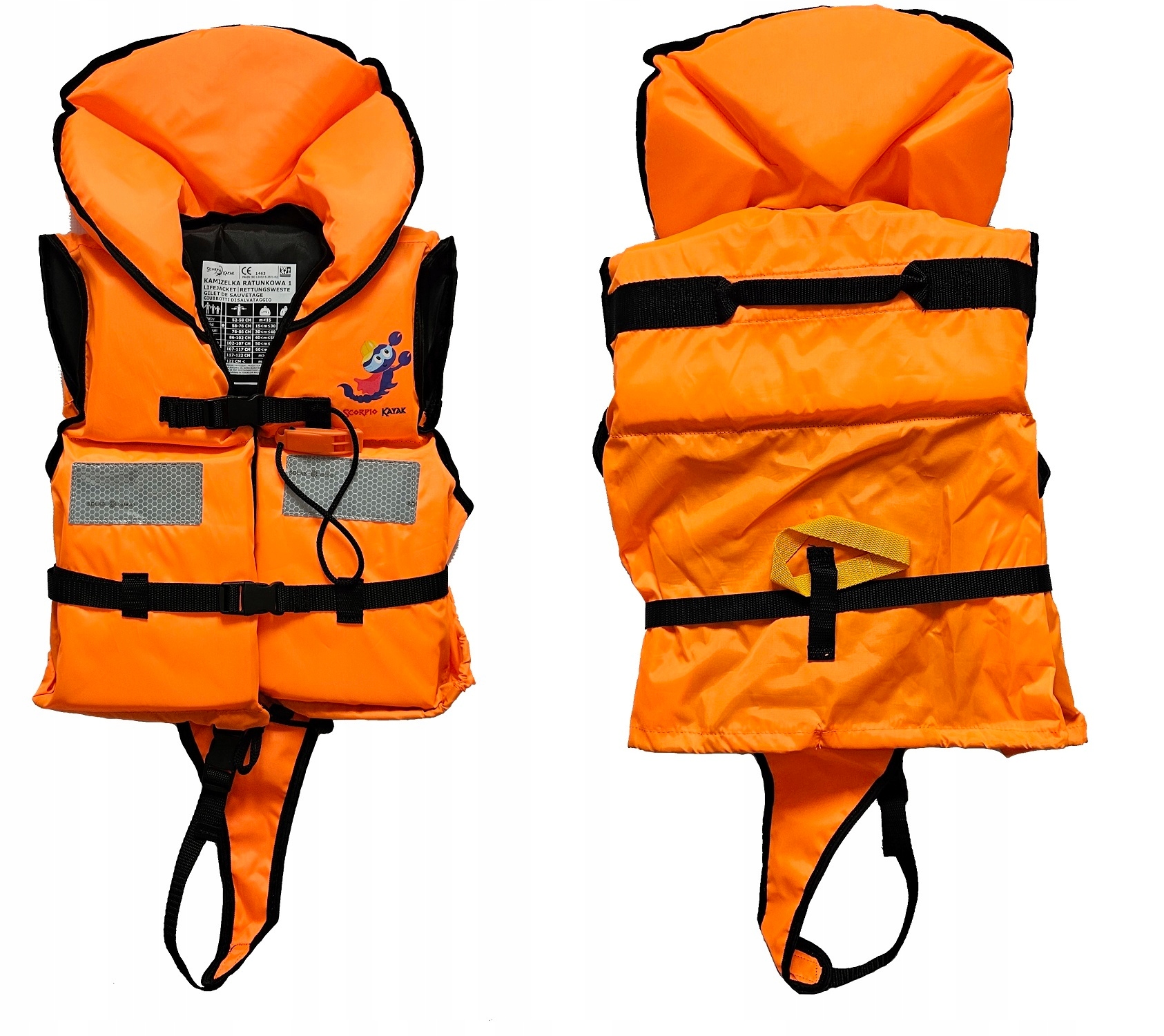 Kamizelka Ratunkowa Dla Dziecka Dzieci Do Wody Kapok Kajak Łódź 15-30KG 40N