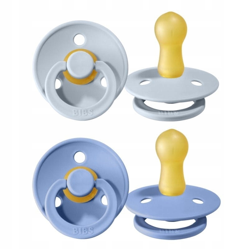 BIBS smoczek 2-Pack S SKY BLUE & BABY BLUE 0m+