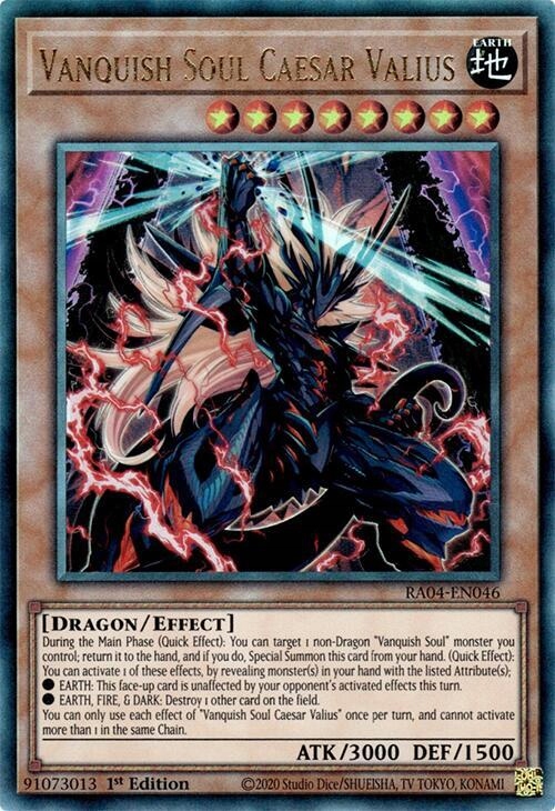 Yu-Gi-Oh! TCG: Vanquish Soul Caesar Valius (UL) (RA04)