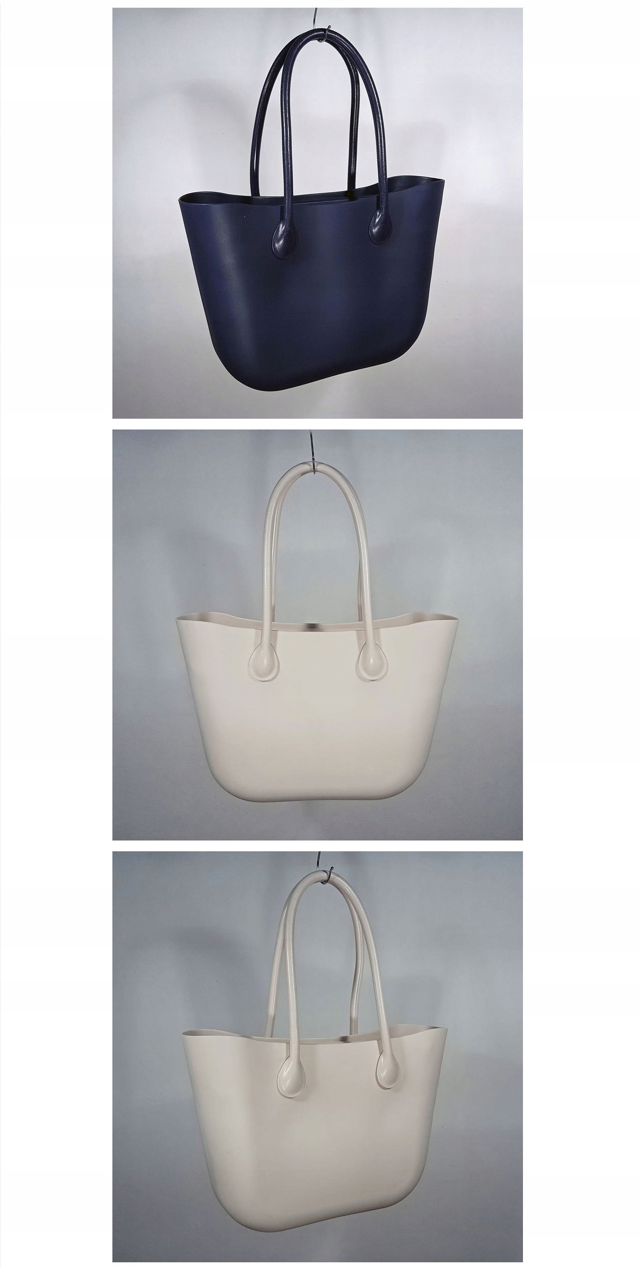 O TORBA GUMOWA HOBO TOREBKA JELLY SHOPPER BAG TGG Cechy dodatkowe ażurowa frędzle