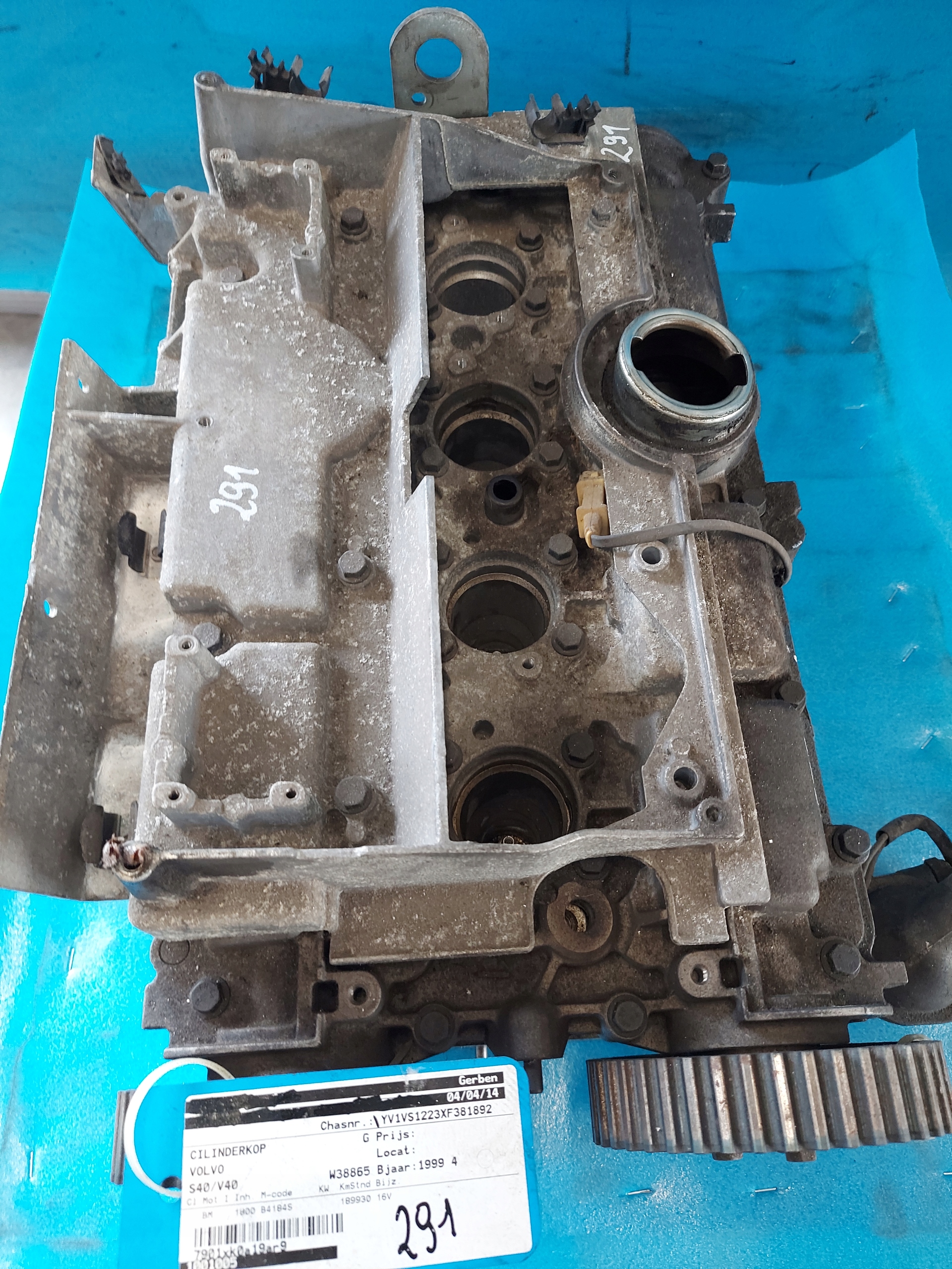 TESTATA VOLVO V40 1999R 1.8 16V B4184S