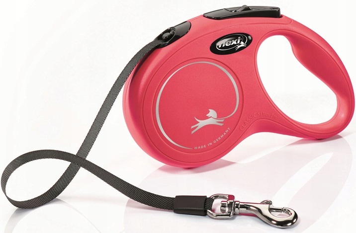 

Flexi New Classic S taśma 5m do 15kg Czerwona
