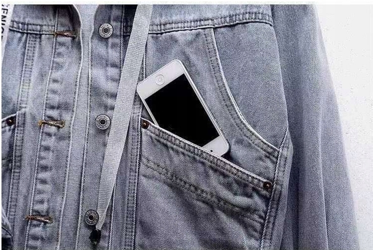 Klasyczna JEANSOWA PARKA KURTKA KATANA Z KAPTUREM DAMSKA XXL Rozmiar XXL