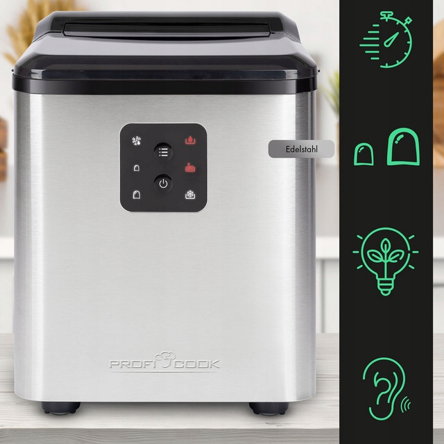 EWB 1253 Kostkarka do lodu ze stali nierdzewnej Pojemność zbiornika na wodę 1.5 l