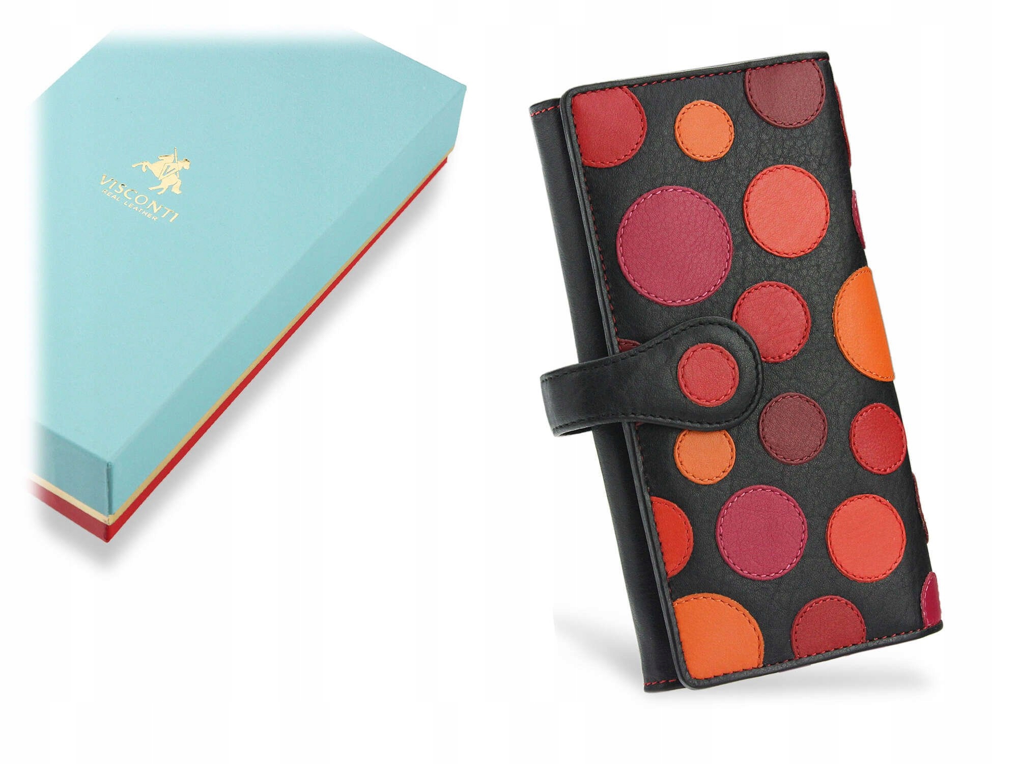 Visconti Dámská Kožená Peněženka Tečky P2