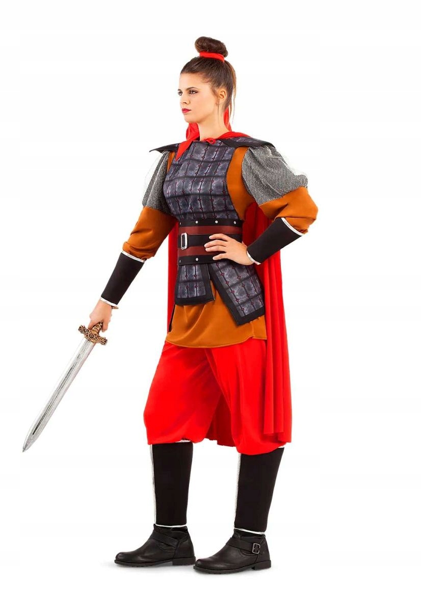 Strój Mulan Przebranie Chińska Wojowniczka Ninja S Rozmiar S