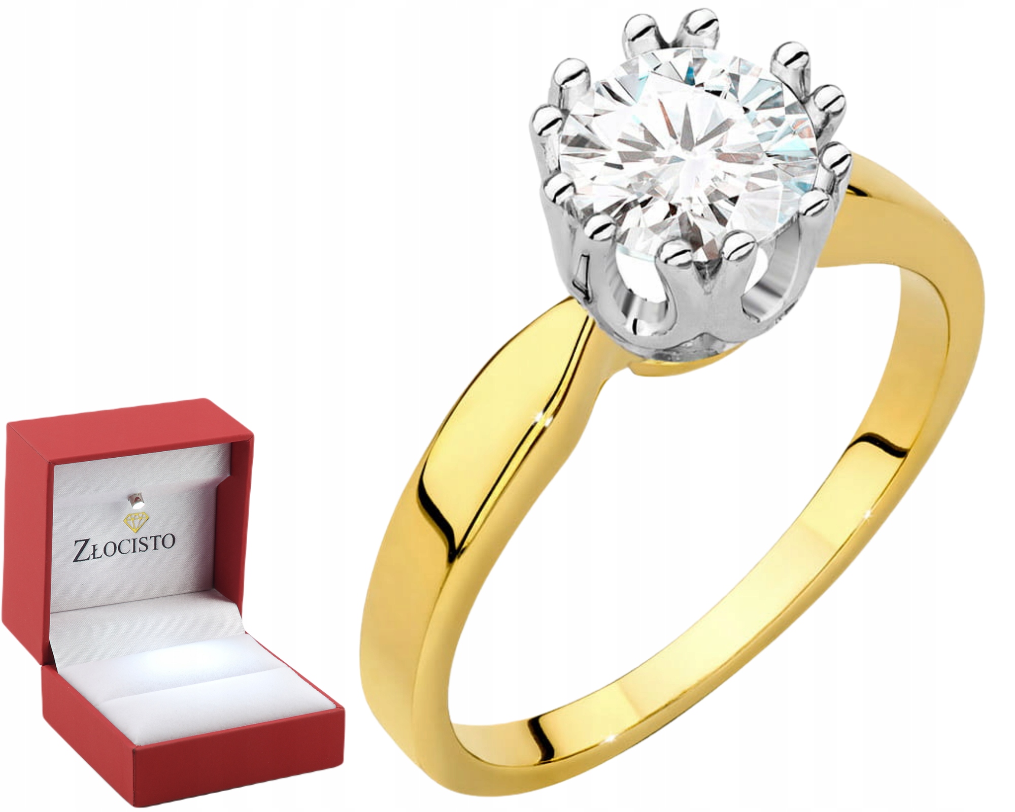 Certifikovaný Produkt 1,00 Ct Diamant Lab Briliant Lab Prstýnek