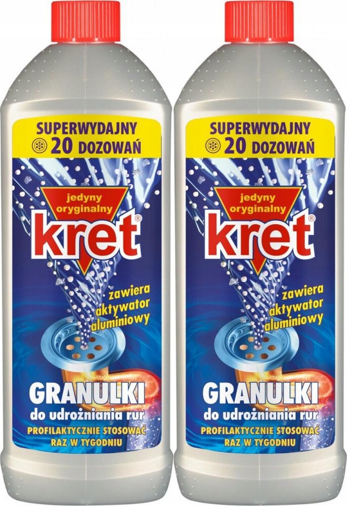 

Udrażniacz do rur Kret granulki 800g x2