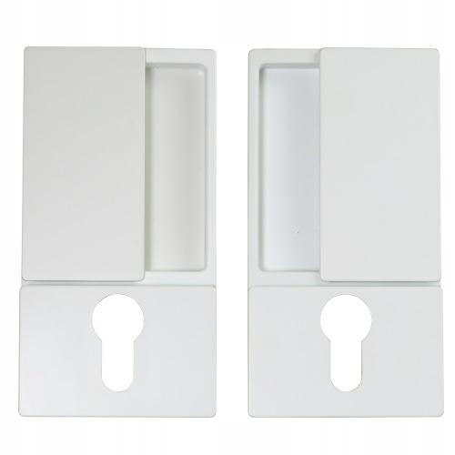 Zápustná kľučka pre posuvné dvere Wave na vložku biela talianska