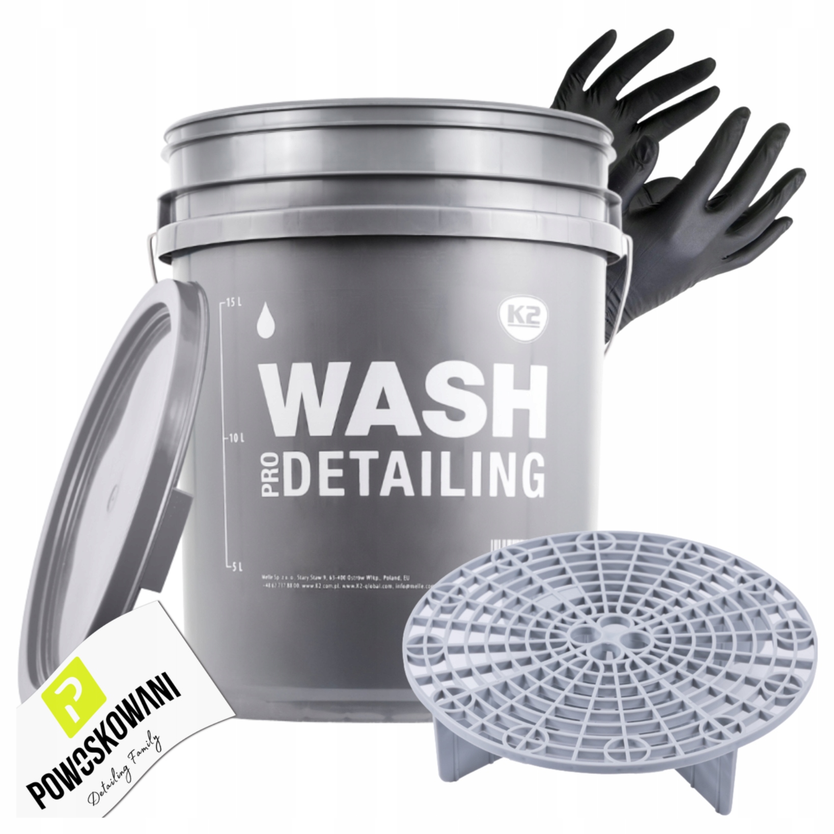 K2 Wash Wiadro Do Mycia Samochodu Auta Detailingu Separator Zestaw