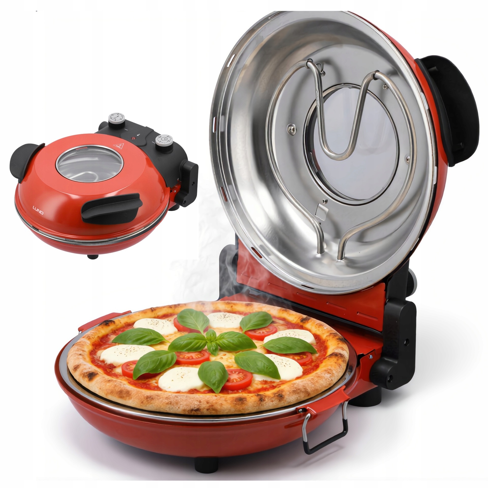Pec Na Pizzu Mini Rúra 5 L Červená 1200 W Lund 67480