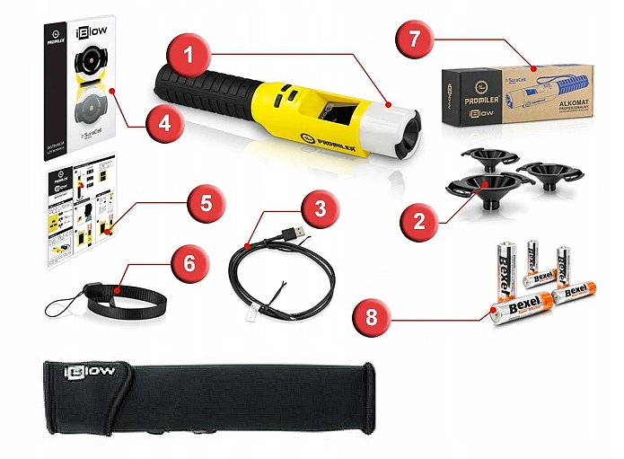 Alkomat przesiewowy iBlow POLICYJNY palka Measurement error 3