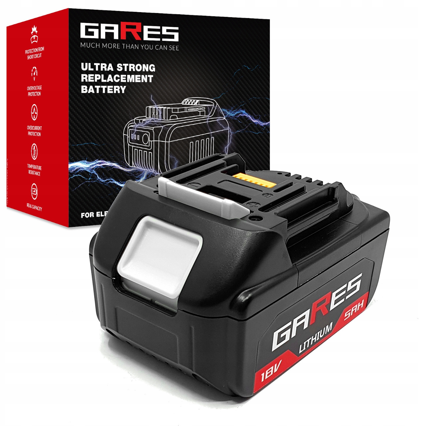 Akumulator Gares BL1850 do Makita Lxt 18V Bateria 5Ah, BL1830 BL1840 BL1860