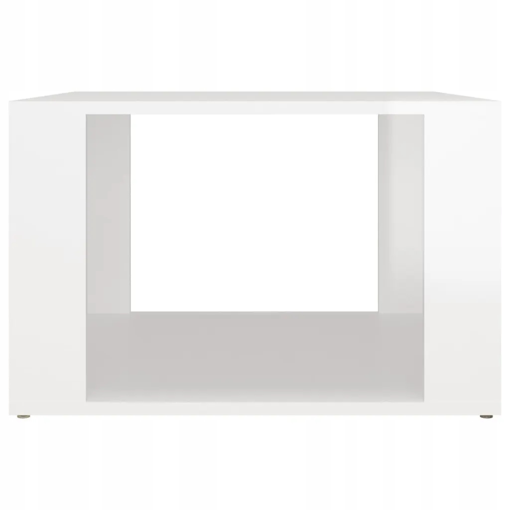 Szafka nocna, biała z wysokim połyskiem, 57x55x36 cm Szerokość mebla 1 cm