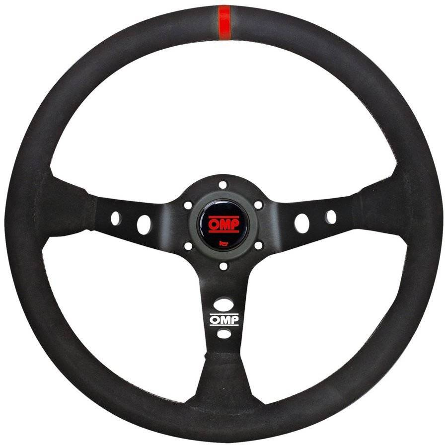 Semišový rallyový volant Omp Corsica 350 mm