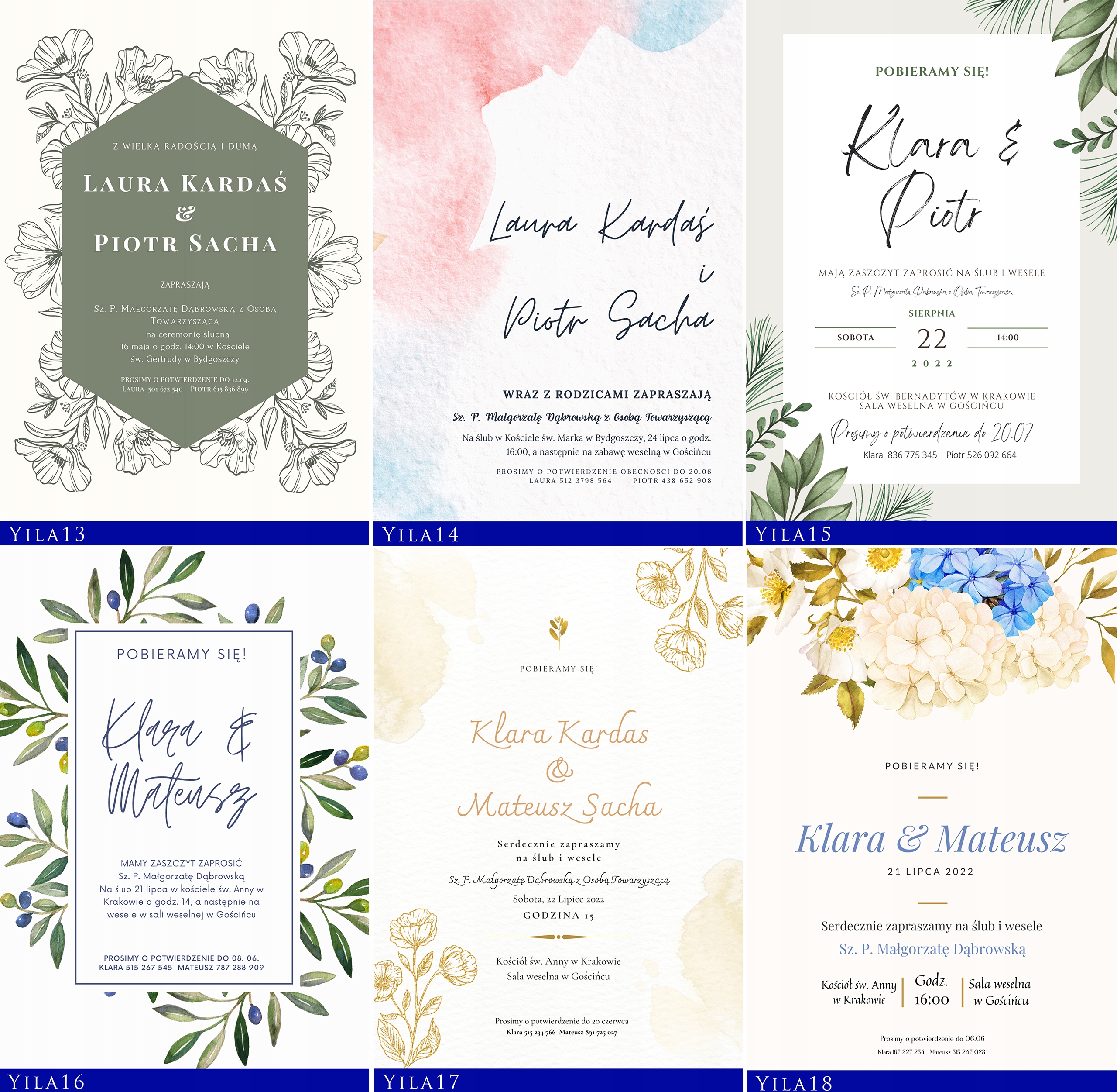 ZAPROSZENIA NA ŚLUB ZŁOTE GLAMOUR PERSONALIZACJA Kolor dominujący beże i brązy