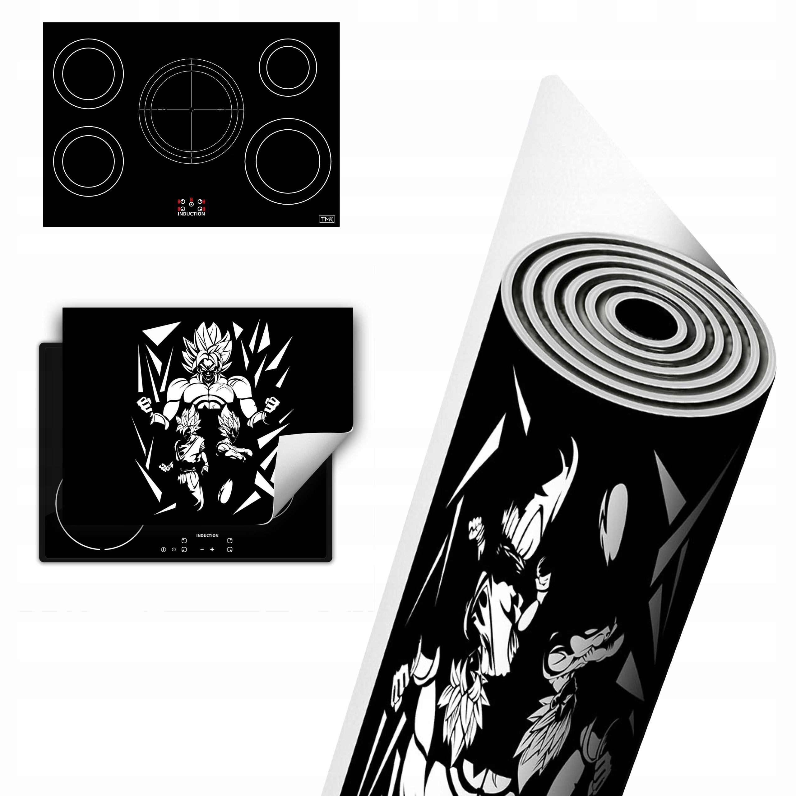 Vinylová Ochrana Na Indukci Desky 80x52 černá Brolly