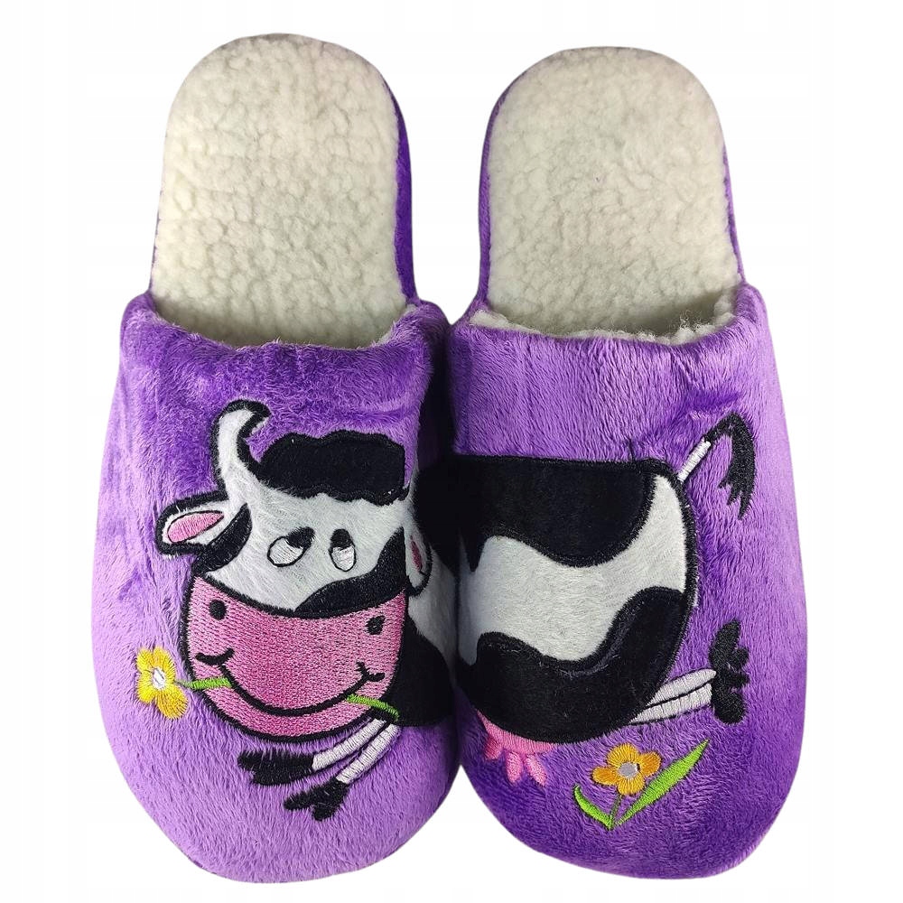 

Laczki Damskie Cow Kapcie Lekkie Papcie Ciepłe 40