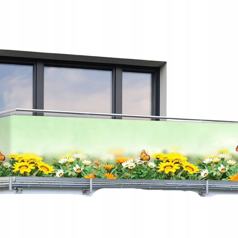 Závěs Na Balkon Vzor Motýli Maskující 5 m x 85 cm