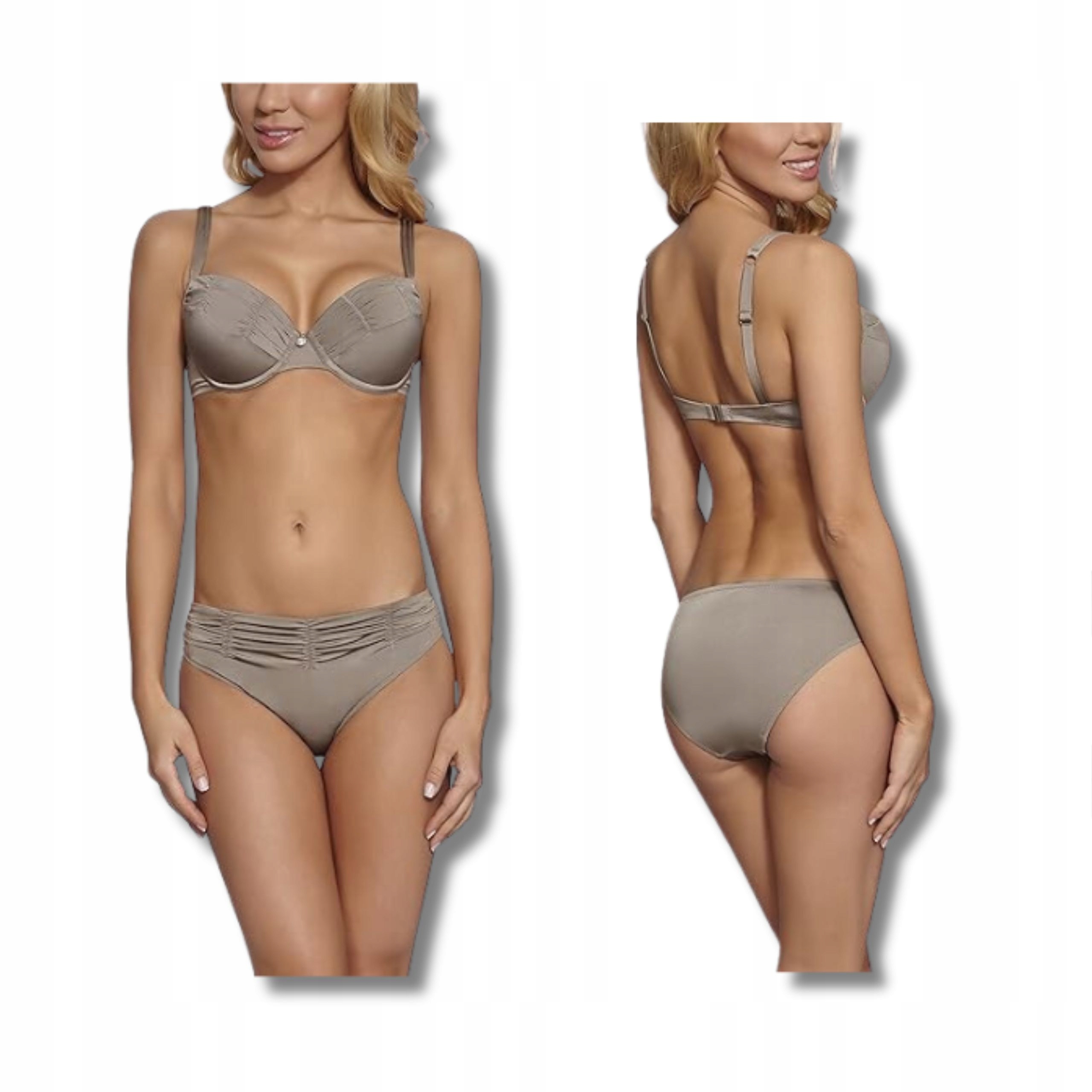 Dvoudílná sada bikin, dámská modelovací podprsenka 36B