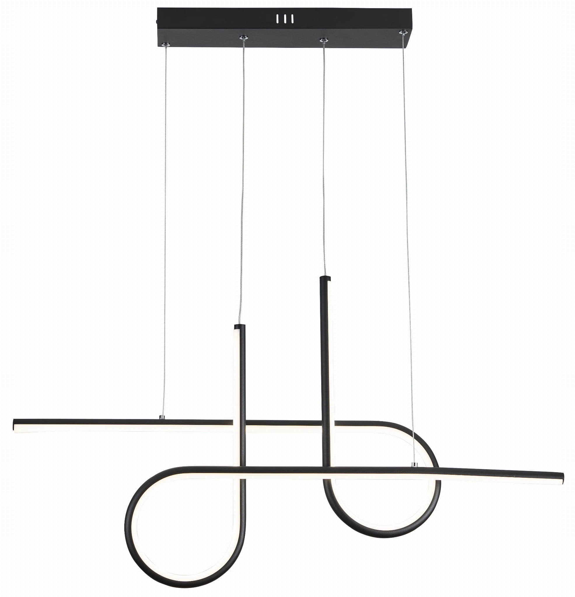 Závesná lampa Reality Barrel Led, moderná, čierna