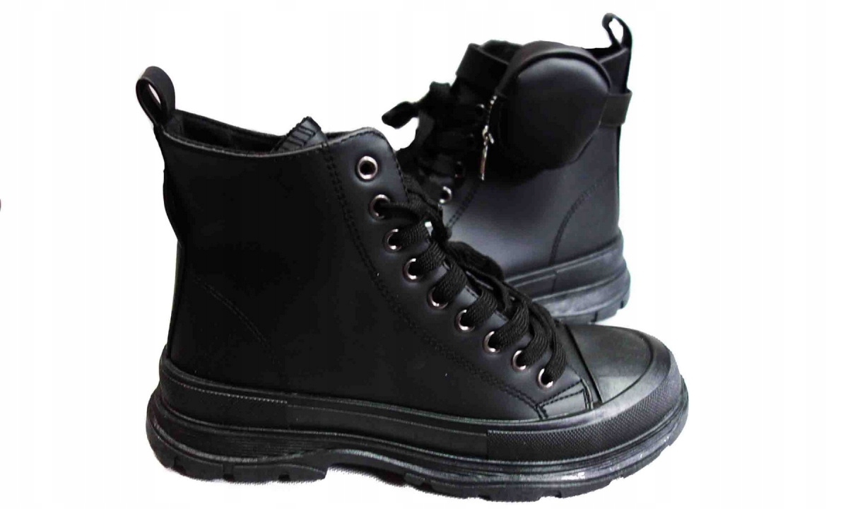 trampki Młodzieżowe czarne traper 40 Marka inna