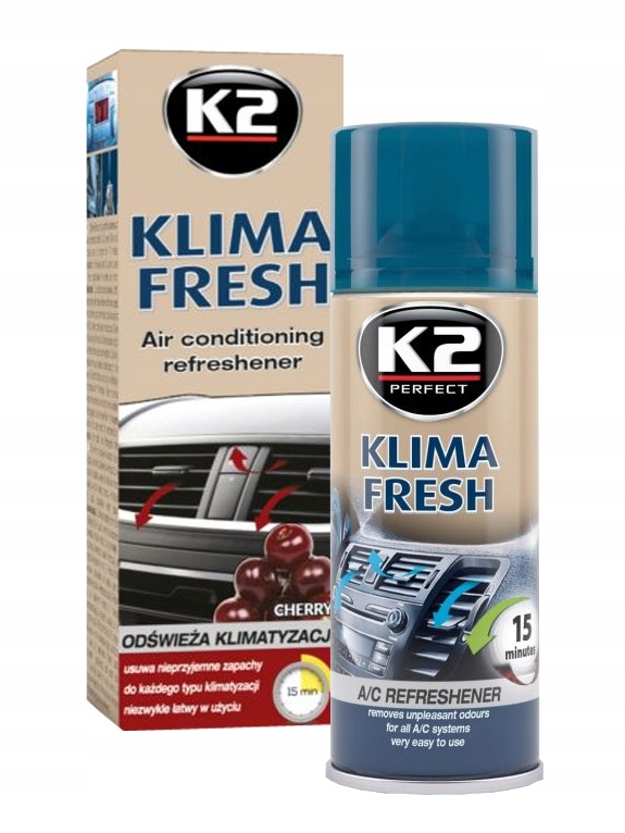 ODŚWIEŻACZ KLIMATYZACJI GRANAT K2 WIŚNIA 150ML