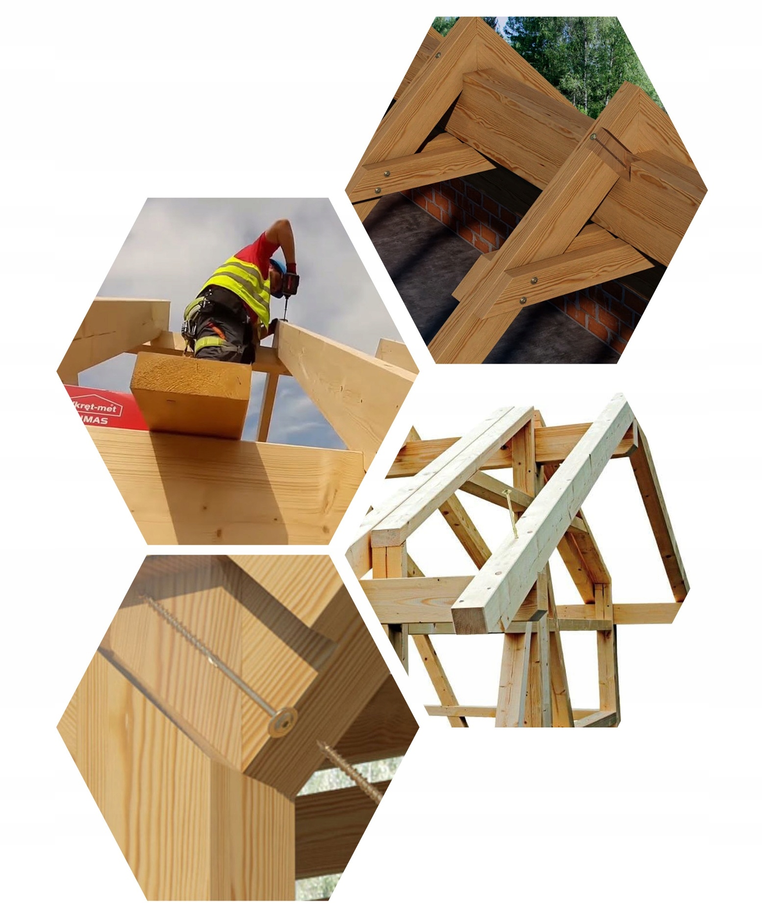 WKRĘTY CIESIELSKIE DO DREWNA 6x60 TALERZOWE TORX 100szt WKCP-06060 KLIMAS Średnica wkręta 6 mm