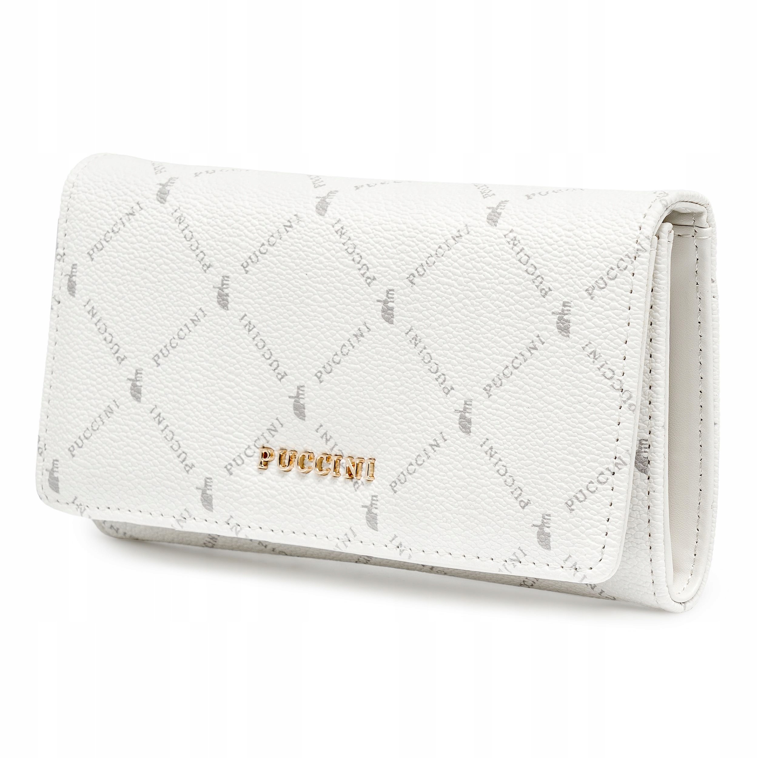 Portfel Damski Średni Skóra Ekologiczna Puccini Biały PLXP0315-0