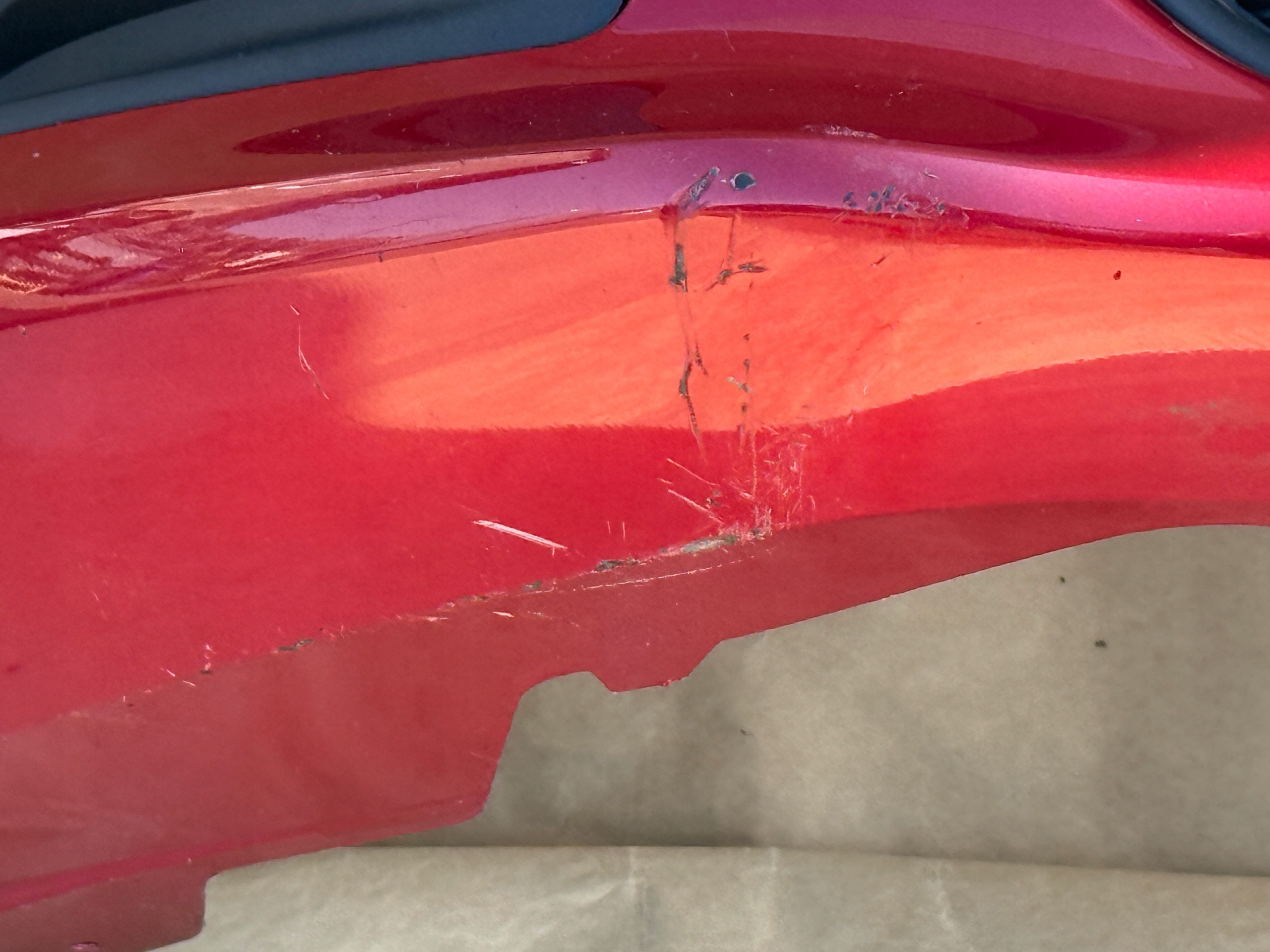 FORD FIESTA MK7 LIFT 2012-2017 bumper front CANDY RED PDC original