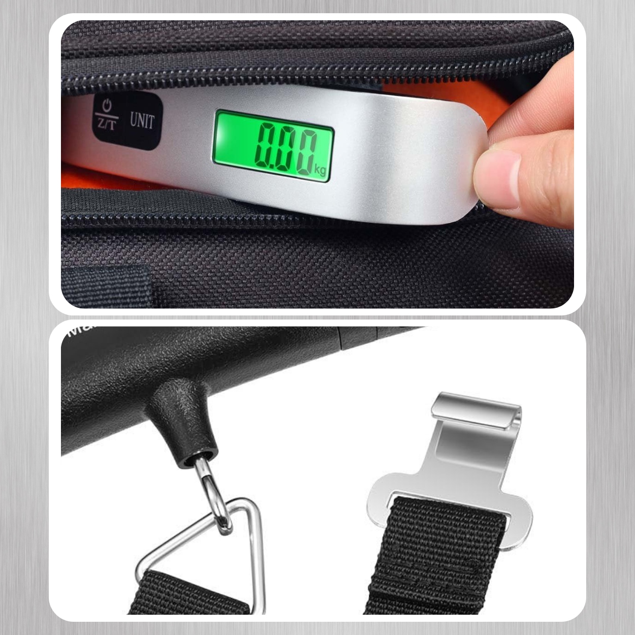 WAGA BAGAŻOWA LOTNICZA TURYSTYCZNA PODRÓŻNA KIESZONKOWA LCD 50kg Model LCD