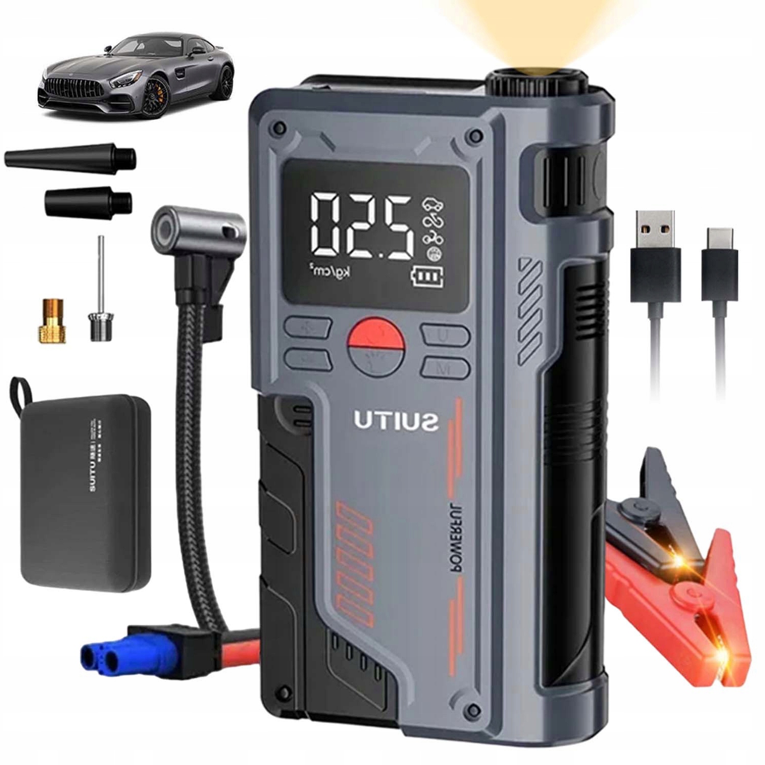 Zařízení 10000 Mah, Startovací Záložní Zdroj, Startér Do Auta