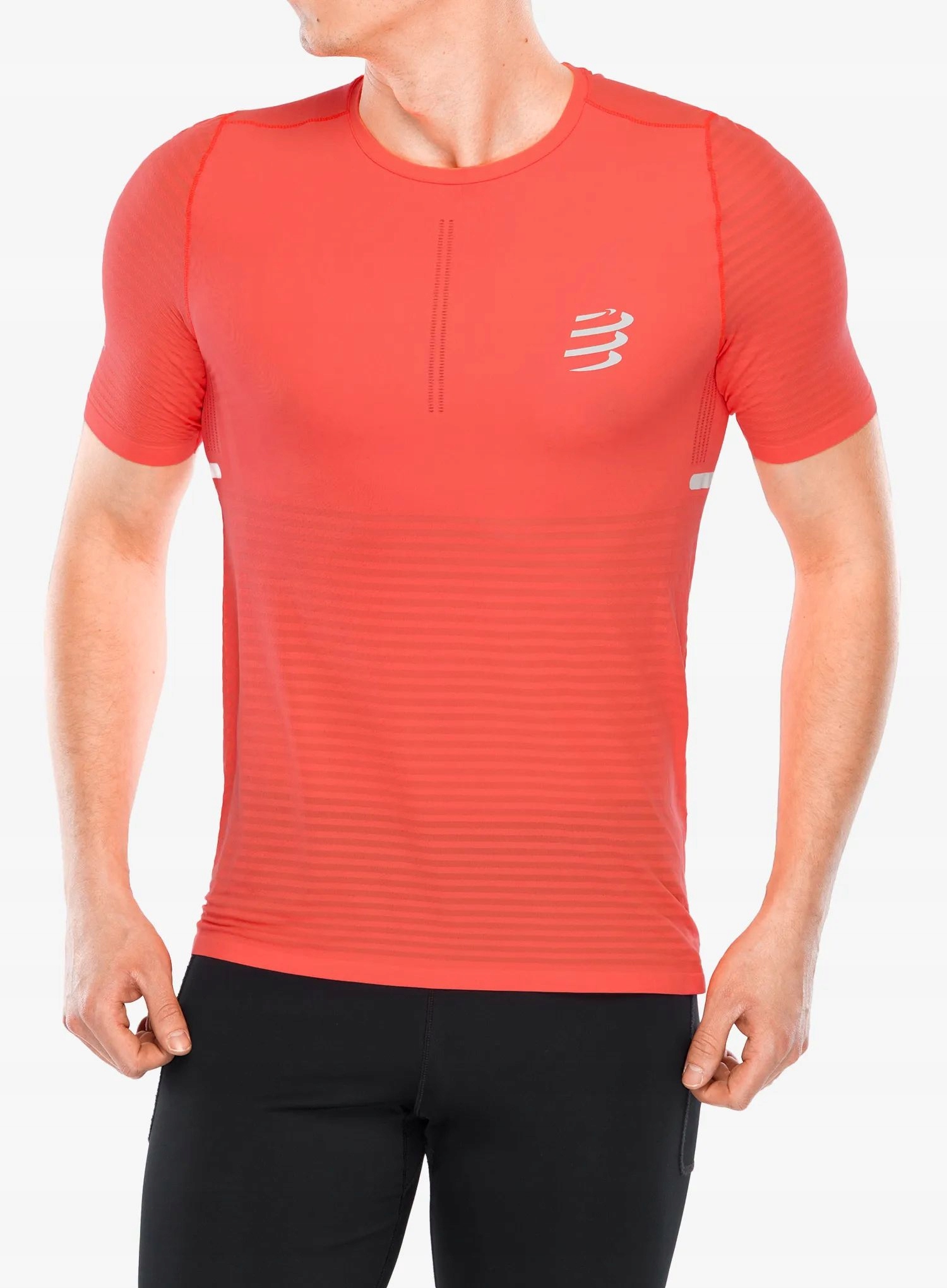 Běžecké tričko Compressport Pro Racing S/s Tshirt fluo červená S