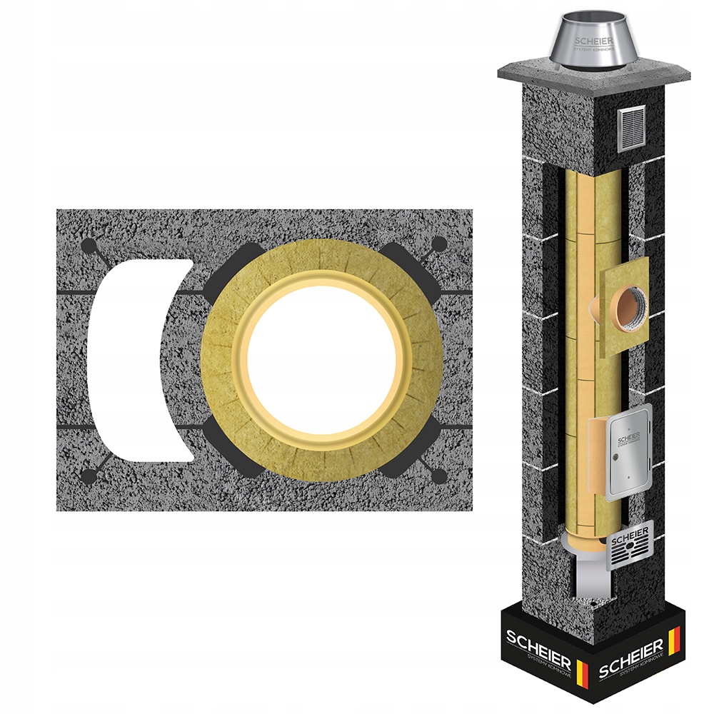 Keramický systémový komínový systém 160 14 m