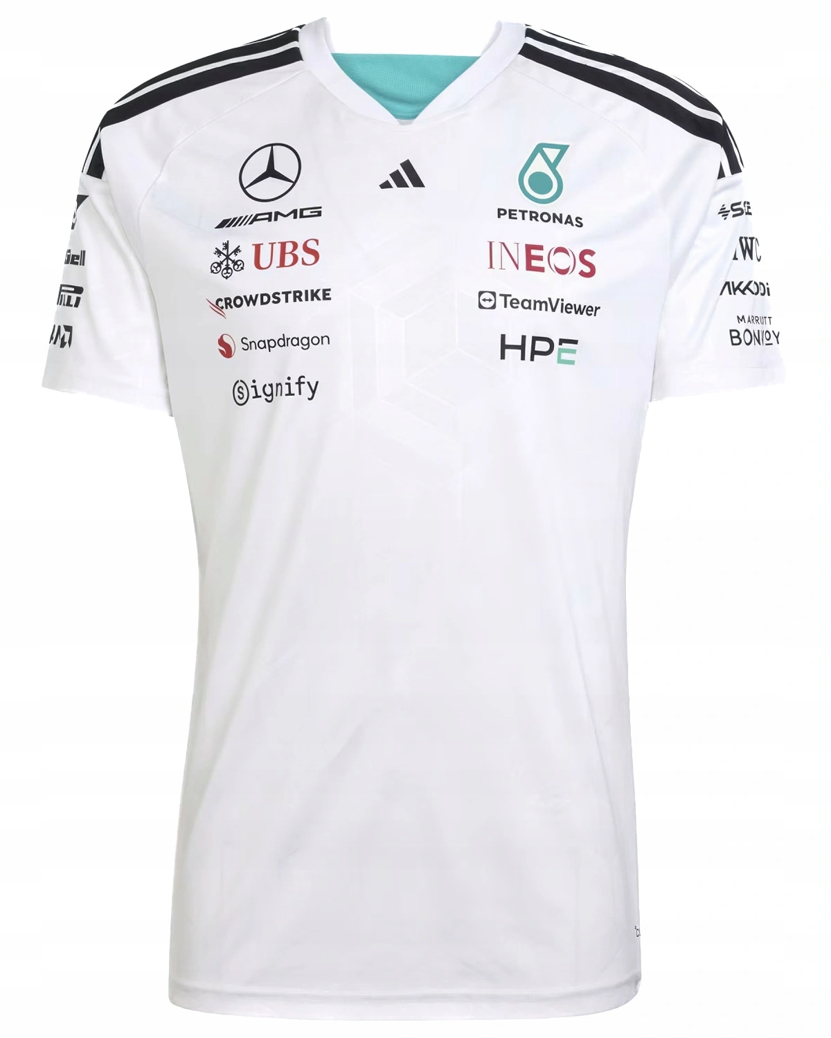 Tričko Mercedes-AMG Petronas F1 adidas 2026 Driver Jersey Bílá r.XXL