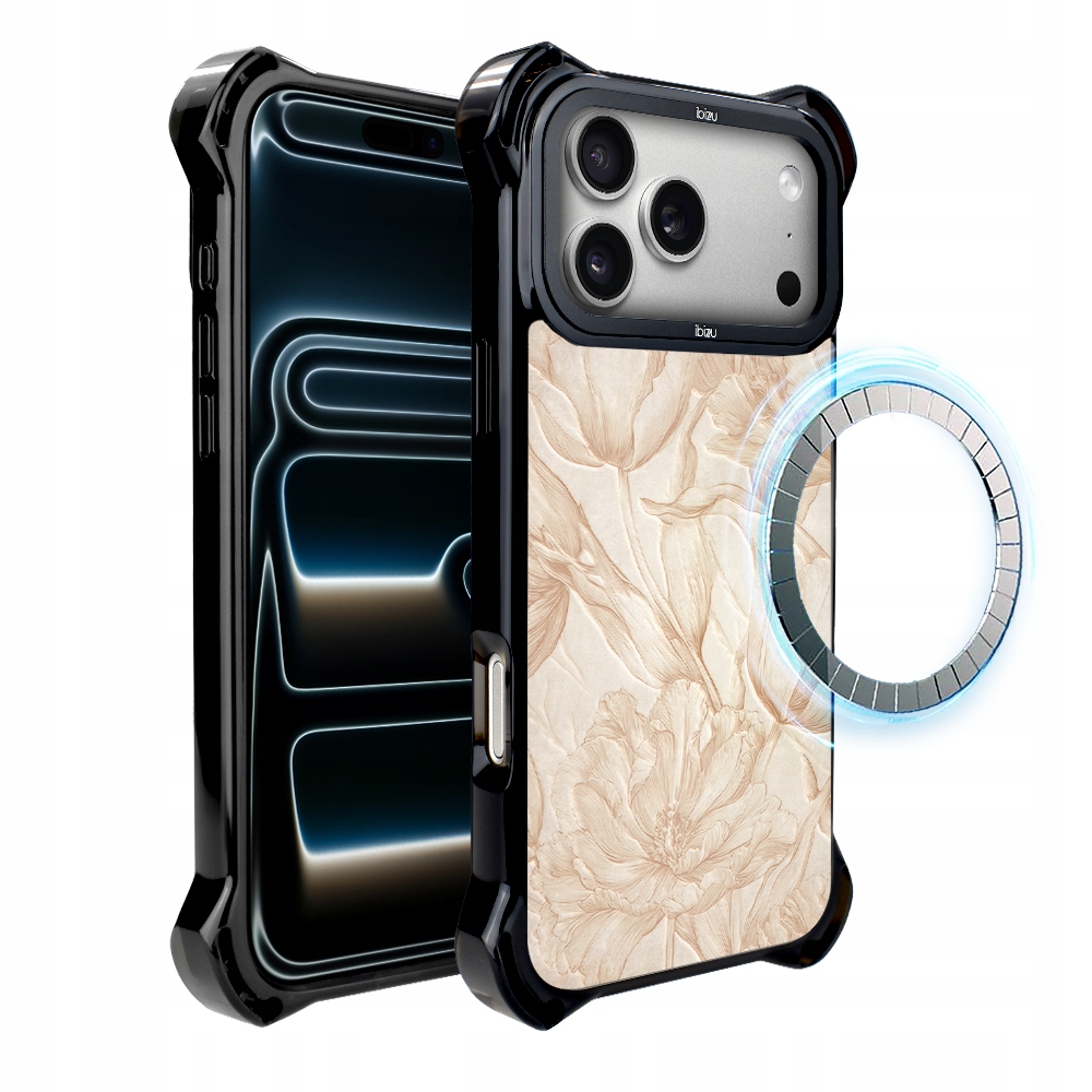 Pouzdro pro iPhone 17 Pro Max Ibizu DropGuard Ultra s MagSafe, Biscuit