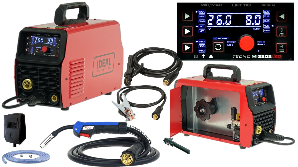 Spawarka Migomat Ideal Tecnomig 202 Mig/tig/mma Synergic