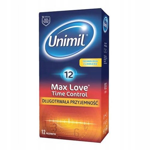 

Unimil Max Love Time Control Prezerwatywy, 12 szt.
