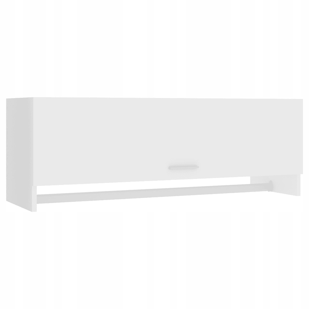 Víceúčelová skříňka bílá, 100 x 32,5 x 35 cm, materiál na bázi dřeva