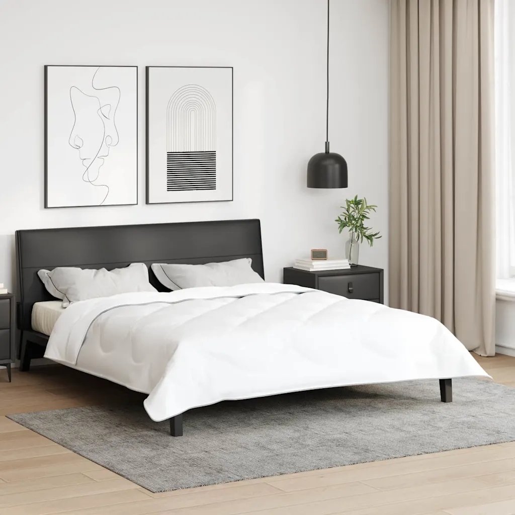 Prošívaná přikrývka z mikrovlákna 240 x 220 cm bílá