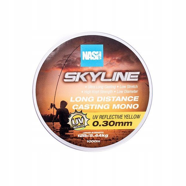 Vlasec Nash Skyline Mono Uv Yellow 12lb 0.30 mm 1000 m T6041-TP